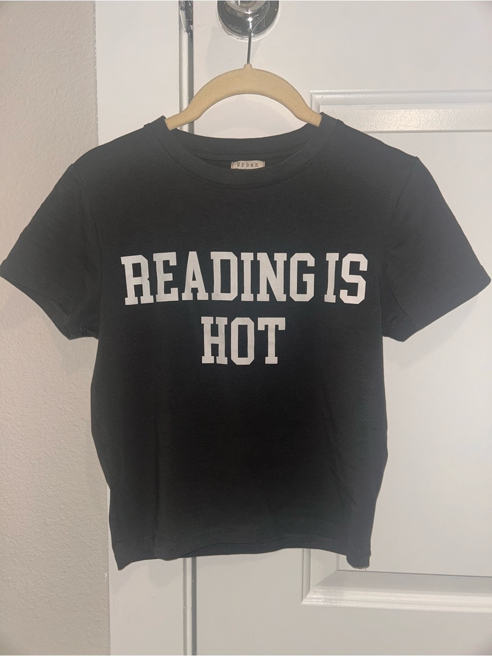 'Reading Is Hot' Graphic Tee - Dark Gray